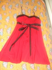 Продам платье красного цвета б/у .
